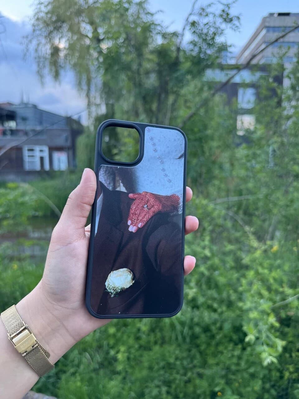 Afgewerkt telefoonhoesje met full colour print