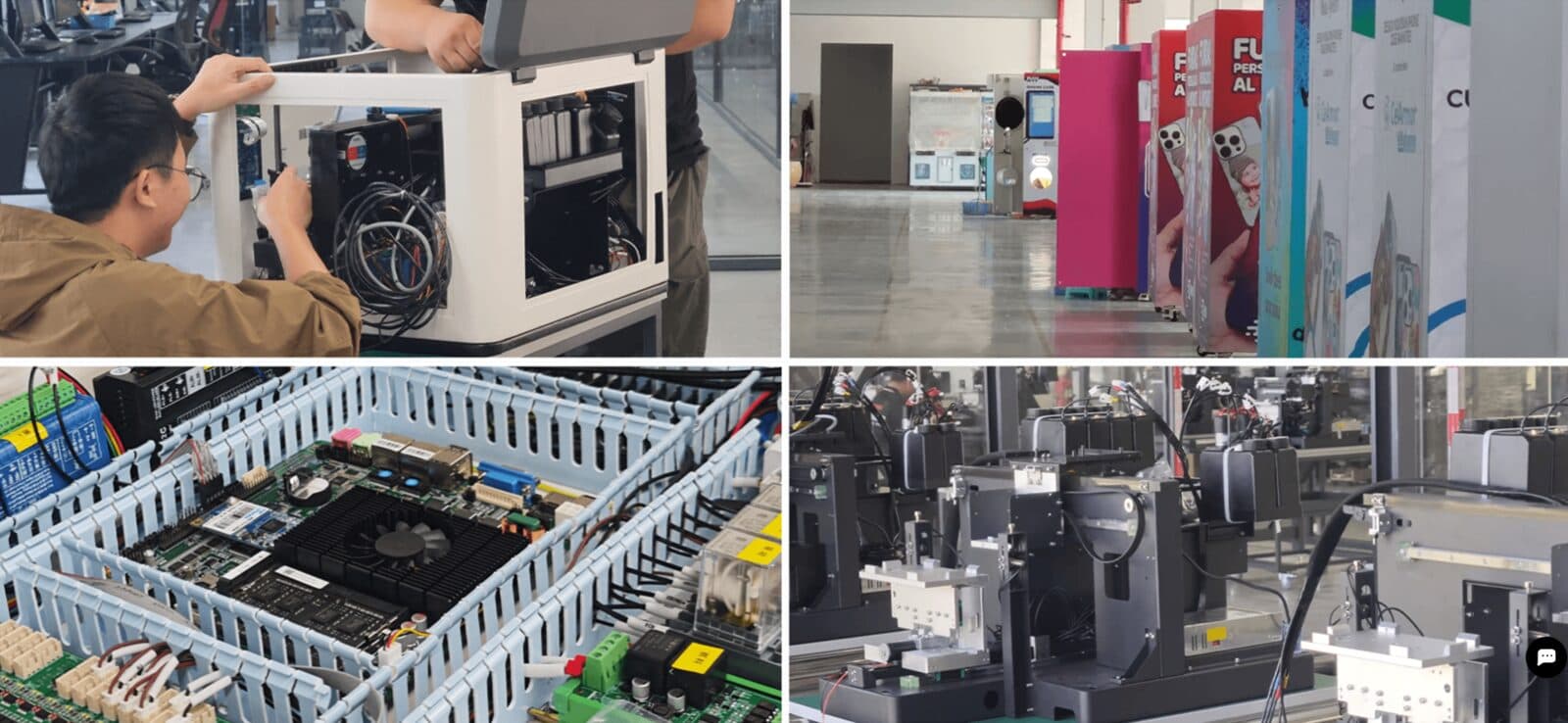De technologie achter onze telefoonhoesje printers β assemblage, showroom en elektronica
